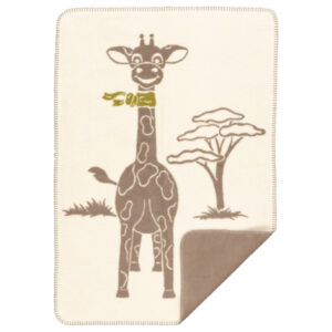 Odeja otroška eko bombaž Ž RJAVA 75x100