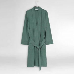 Kopalni plašč iz 100% eko bombaža zelen Kopalni plašč iz 100% eko bombaža zelen