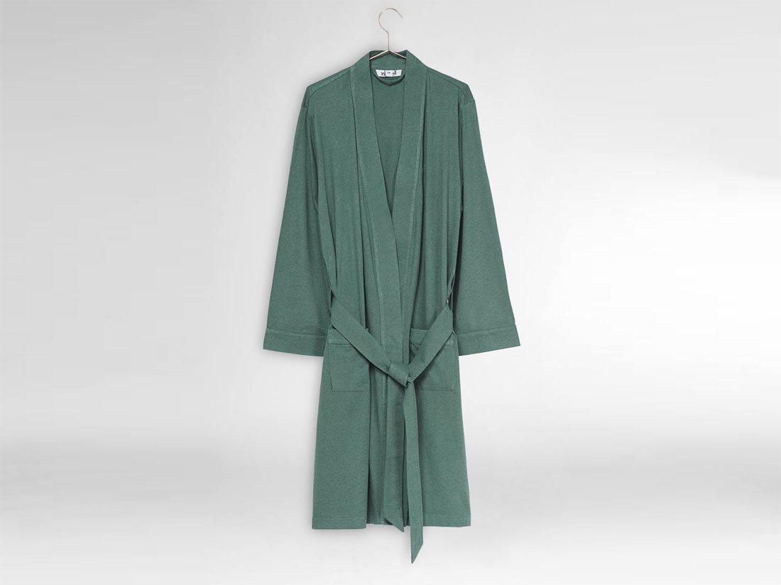 Kopalni plašč iz 100% eko bombaža zelen Kopalni plašč iz 100% eko bombaža zelen