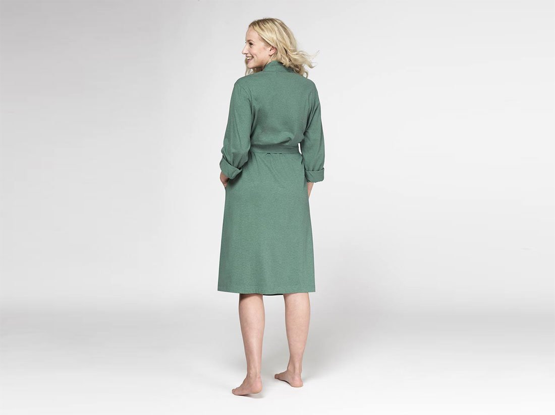 Kopalni plašč iz 100% eko bombaža zelen Kopalni plašč iz 100% eko bombaža zelen