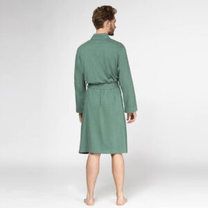 Kopalni plašč iz 100% eko bombaža zelen Kopalni plašč iz 100% eko bombaža zelen