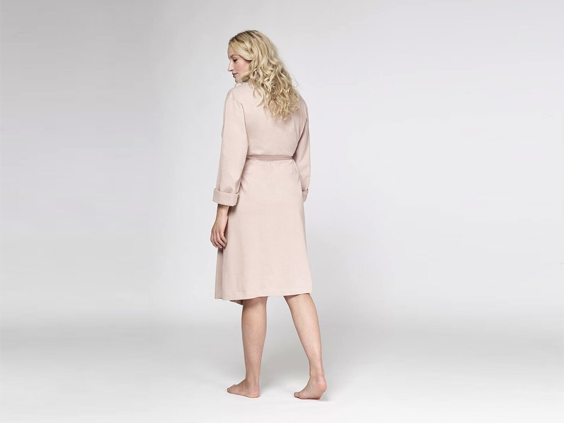 Kopalni plašč iz 100% eko bombaža roza Kopalni plašč iz 100% eko bombaža roza