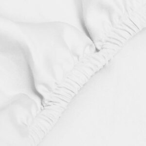 Jogi rjuha ekološki bombaž saten SNEŽNO BELA več dimenzij Jogi rjuha ekološki bombaž saten SNEŽNO BELA več dimenzij