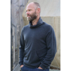 Moški pulover iz 100% merino volne, t.siv Moški pulover iz 100% merino volne, t.siv