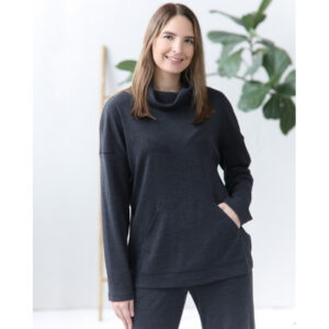 Ženski komplet 1 iz 100% volne temno siv Ženski komplet 1 iz 100% volne temno siv