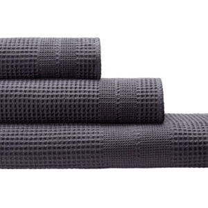 Brisača eko bombaž, waffel ANTHRAZIT