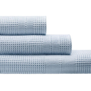 Brisača eko bombaž, waffel HELLBLAU