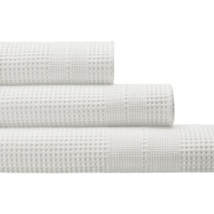 Brisača eko bombaž, waffel SMETANA BELA