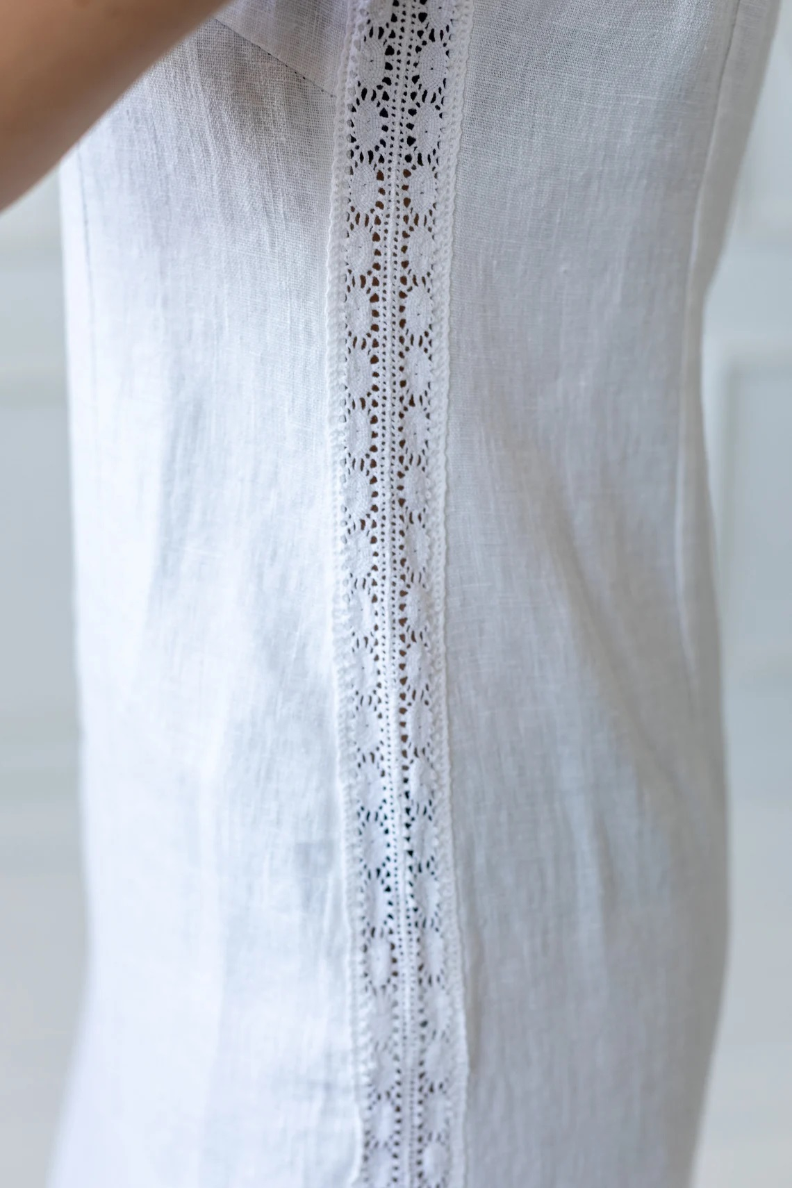 Obleka ženska 1243 100% lan, več barv in velikosti