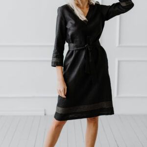 Srajčna obleka 1284, vezenje 100% lan Srajčna obleka 1284, vezenje 100% lan