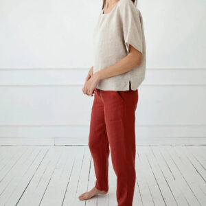 Bluza ženska 1503 100% lan, več barv in velikosti