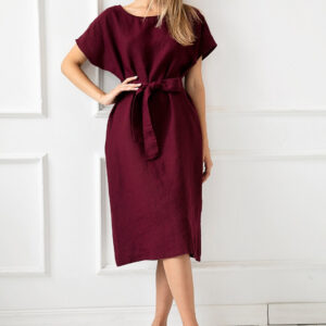 Obleka ženska 1271 100% lan, več barv in velikosti Obleka ženska 1271 100% lan, več barv in velikosti