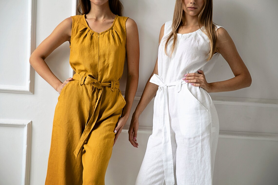 Jumpsuit 1265 100% lan, več barv in velikosti