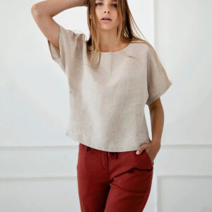 Bluza ženska 1503 100% lan, več barv in velikosti Bluza ženska 1503 100% lan, več barv in velikosti