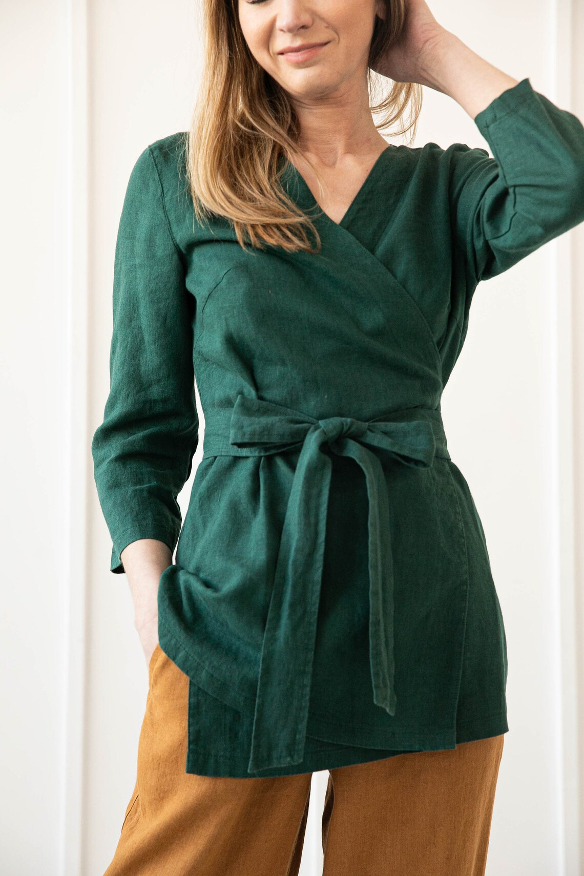 Srajca ženska 1510 100% lan, več barv in velikosti Srajca ženska 1510 100% lan, več barv in velikosti