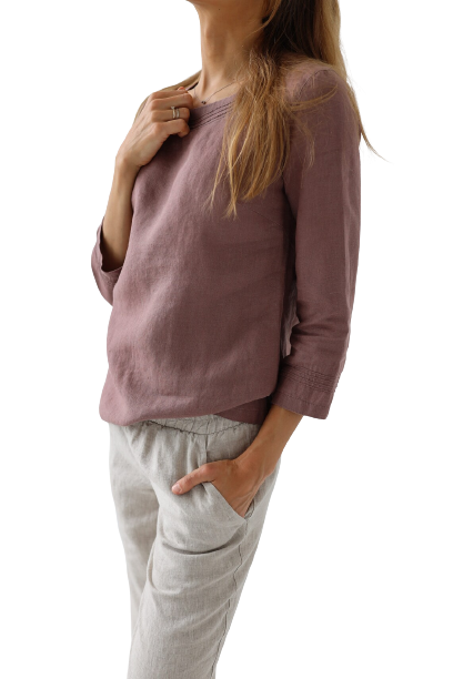 Tunika ženska 1513 100% lan, več barv in velikosti