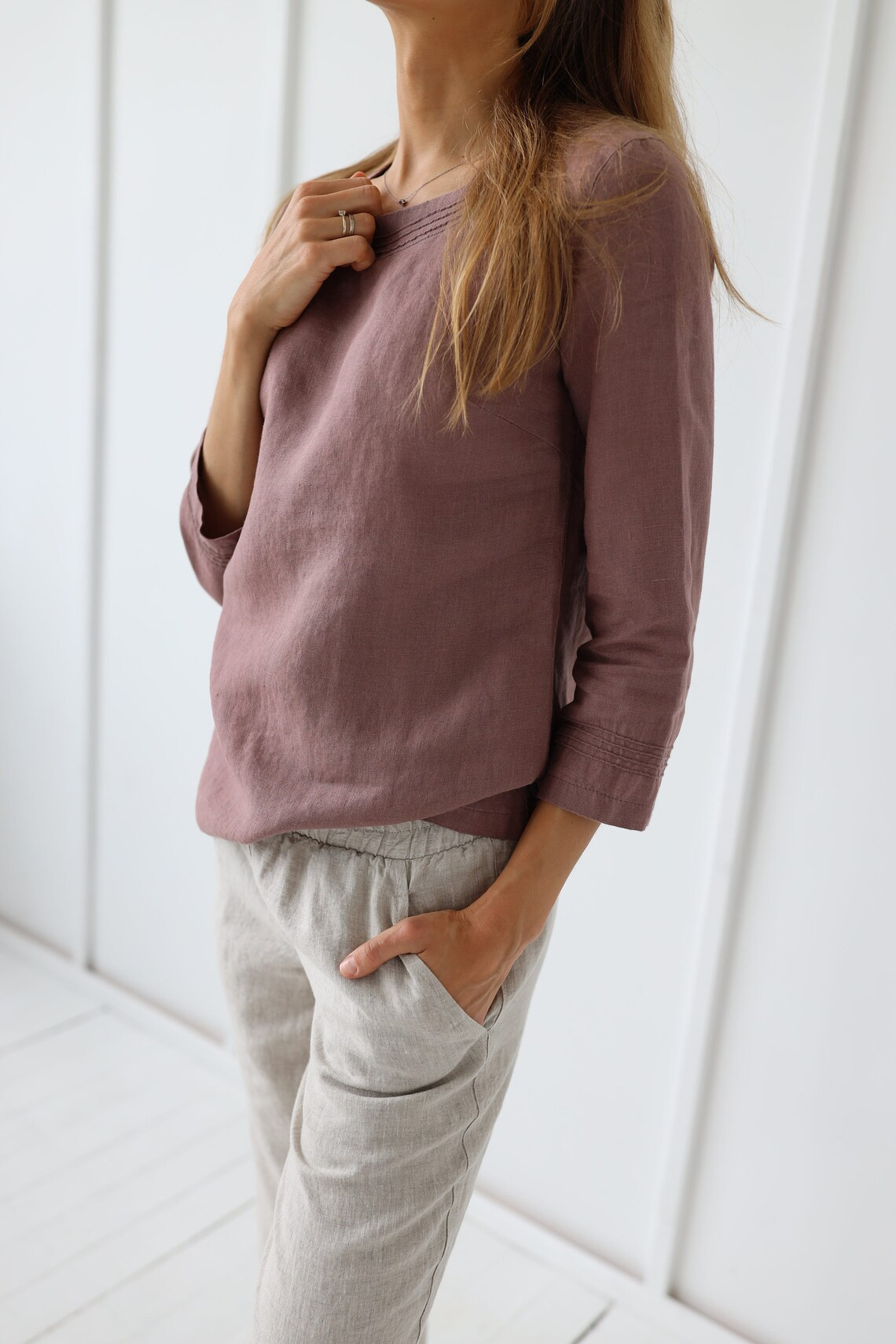 Tunika 1513, 100% lan, CAPPUCINO M Tunika 1513, 100% lan, CAPPUCINO M