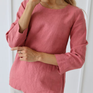 Tunika ženska 1513 100% lan, več barv in velikosti