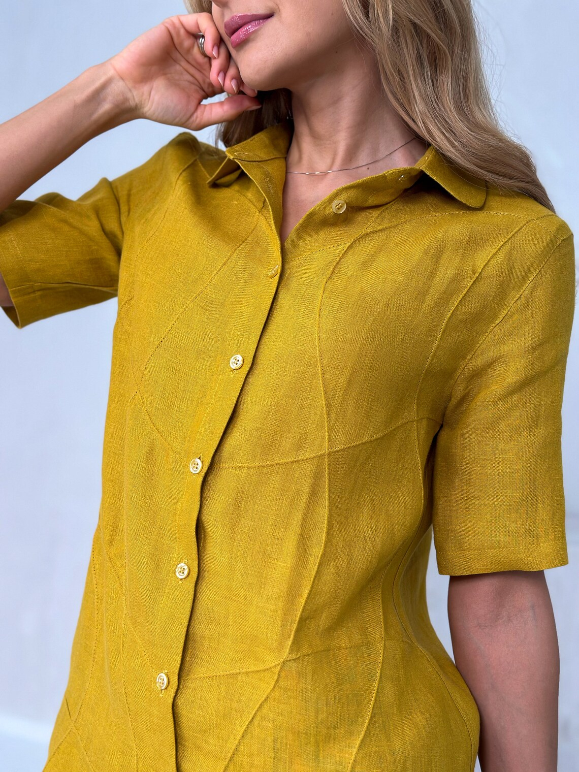 Srajca ženska 1511 100% lan, več barv in velikosti Srajca ženska 1511 100% lan, več barv in velikosti