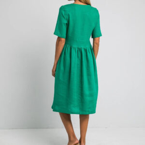 Obleka ženska 1228 100% lan, več barv in velikosti Obleka ženska 1228 100% lan, več barv in velikosti