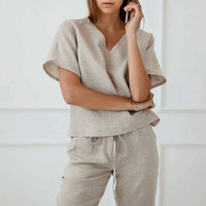 Tunika ženska 1505 100% lan, več barv in velikosti