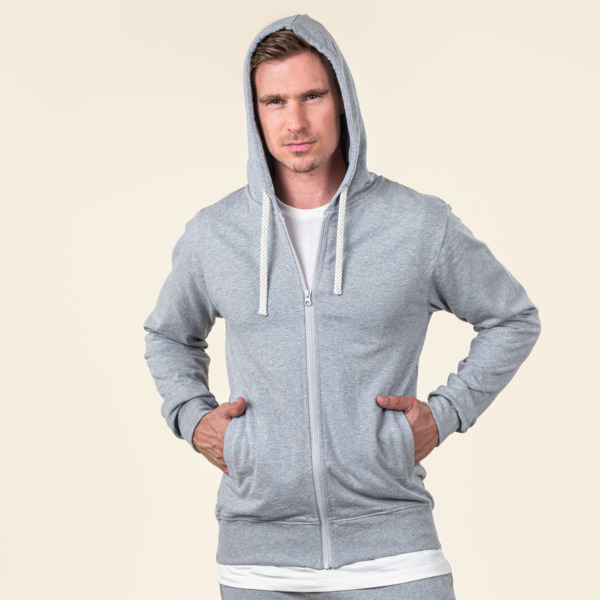 EKO Bombažna Moška Jopica SIVA