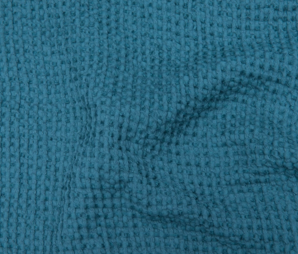 Brisača/Deka iz 100% lanu BW sea blue 100x160
