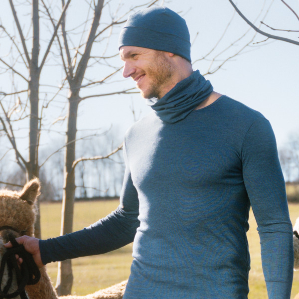 Tanjša kapa, volna, ekološki bombaž MODRA Tanjša kapa, volna, ekološki bombaž MODRA