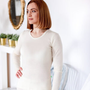 Ženska majica DR iz 100% volne NATUR Ženska majica DR iz 100% volne NATUR