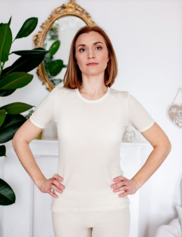 Ženska majica KR iz 100% volne NATUR S,L