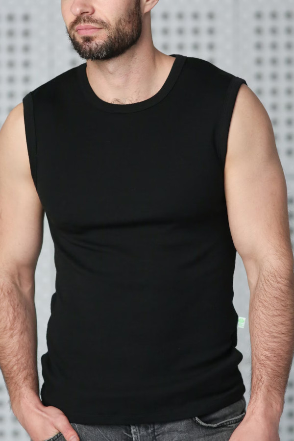 Moška majica BR iz 100% volne ČRNA XS do XXXL Moška majica BR iz 100% volne ČRNA XS do XXXL