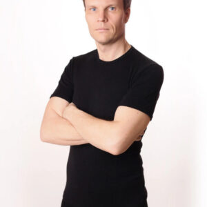 Moška majica KR iz 100% volne ČRNA XS do XXXL