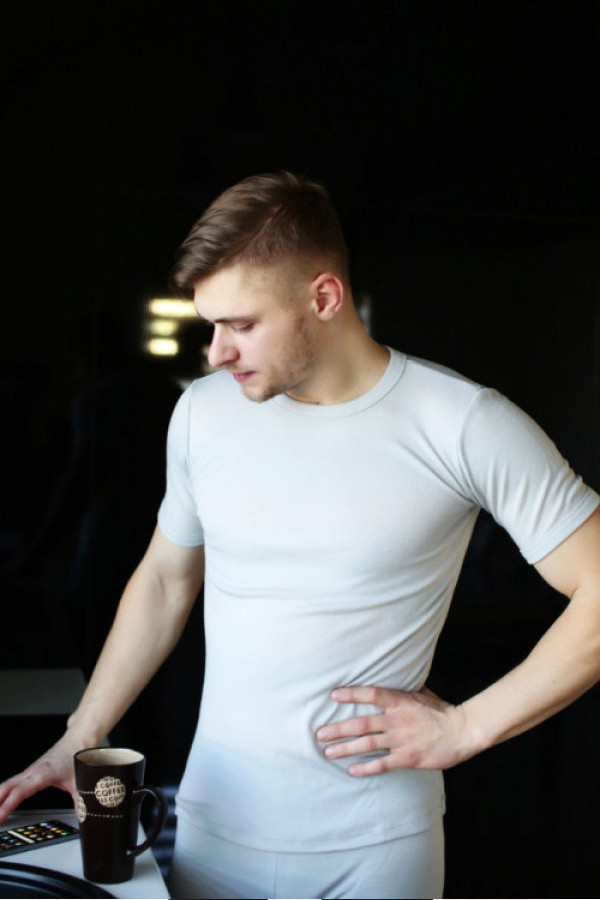 Moška majica KR iz 100% volne NATUR XS do XXXL Moška majica KR iz 100% volne NATUR XS do XXXL