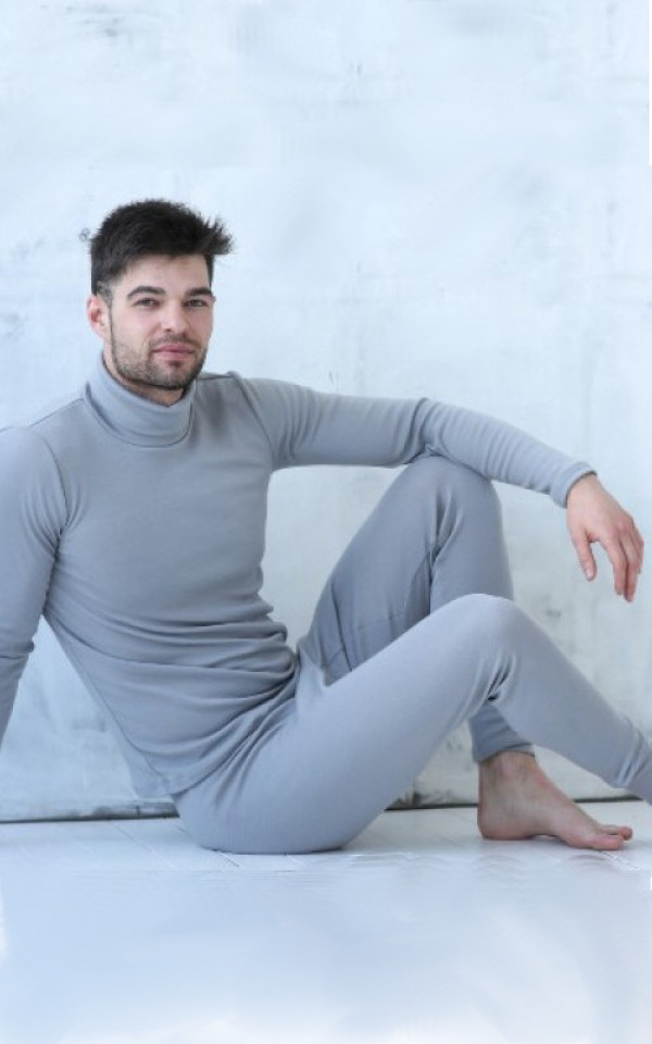 Moške legice iz 100% volne SIVE XS do XXXL Moške legice iz 100% volne SIVE XS do XXXL