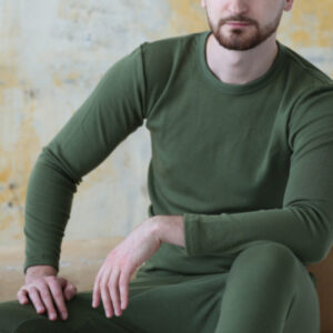 Moška majica DR iz 100% volne ZELENA XS do XXXL