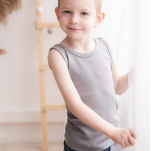 EKO Merino otroška spodnja majica SIVA od 62-116