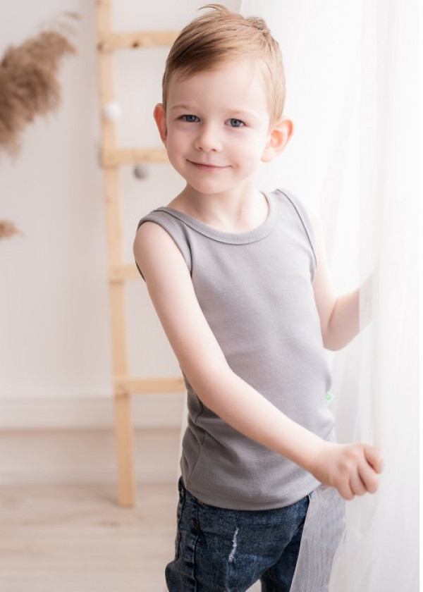 EKO Merino otroška spodnja majica SIVA od 62-116 EKO Merino otroška spodnja majica SIVA od 62-116