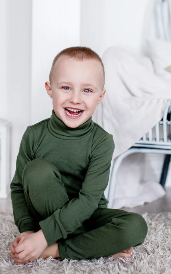 EKO Merino otroški puli DR ZELEN od 122-152 EKO Merino otroški puli DR ZELEN od 122-152