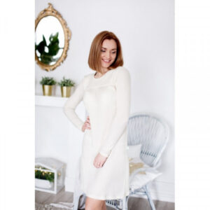 Ženska spalna srajca iz 75% volne in 25% svile NATUR od S do XXL Ženska spalna srajca iz 75% volne in 25% svile NATUR od S do XXL