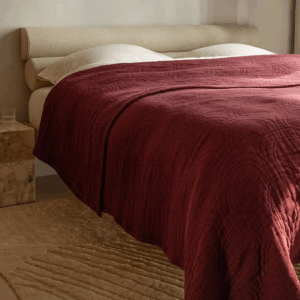 Deka iz 100% eko bombaža, 200x230,260x240, BORDO