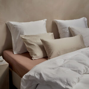 Posteljnina ekološki bombaž saten SNEŽNO BELA več dimenzij Posteljnina ekološki bombaž saten SNEŽNO BELA več dimenzij