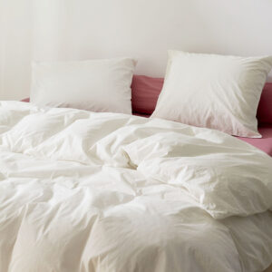 Posteljnina ekološki bombaž perkal TOPLA BELA več dimenzij