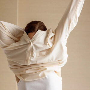 Zgornji del pižame iz eko bombaža, crem Zgornji del pižame iz eko bombaža, crem