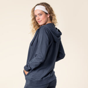 EKO Bombažna Ženska Jopica NAVY