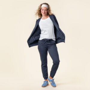 EKO Bombažna Ženska Jopica NAVY