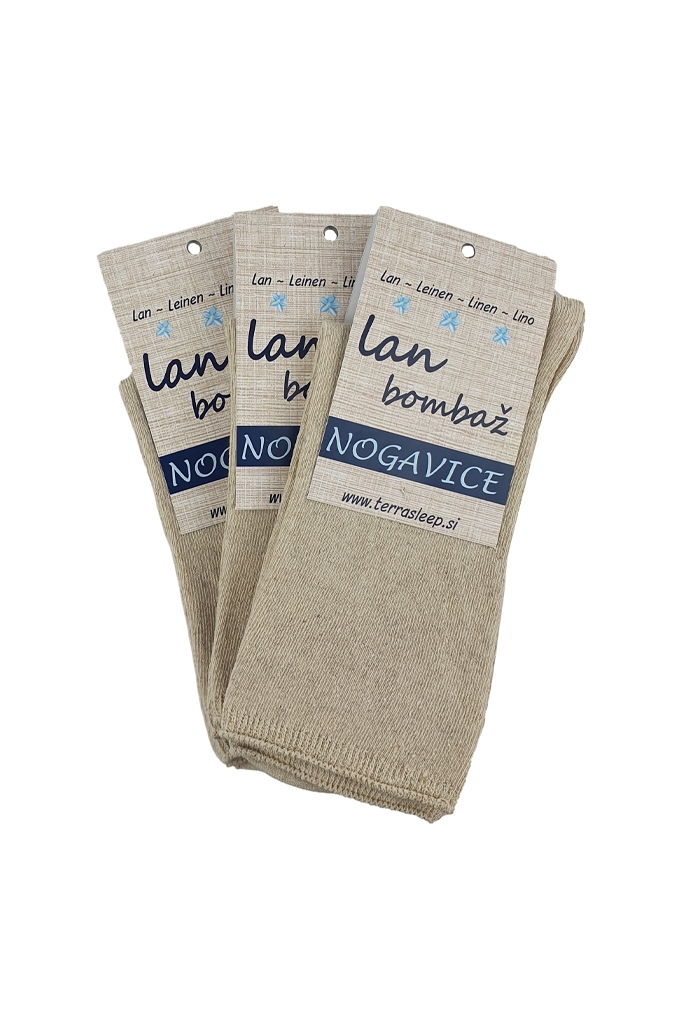 Nogavice lan bombaž NATUR Medic od 36 do 41 Nogavice lan bombaž NATUR Medic od 36 do 41