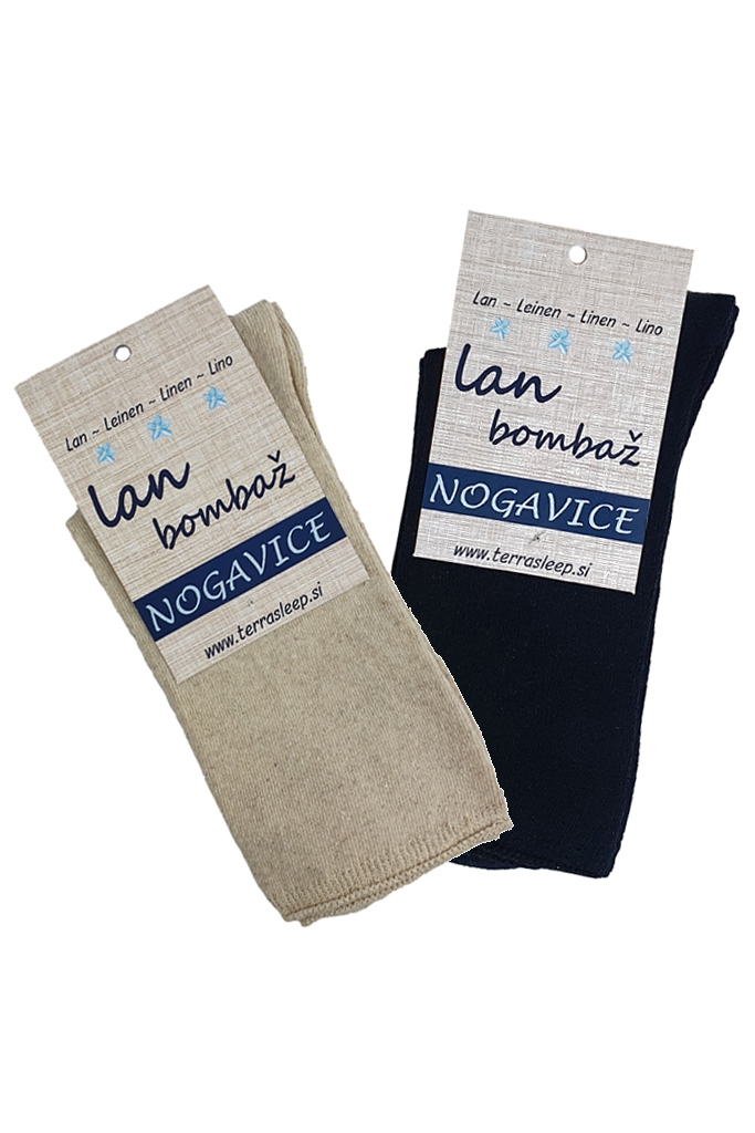 Nogavice lan bombaž NATUR Clasic od 40-47