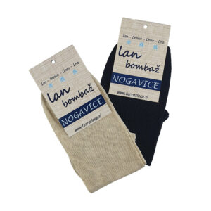 Nogavice lan bombaž ČRNE Sneakers od 36 do 45