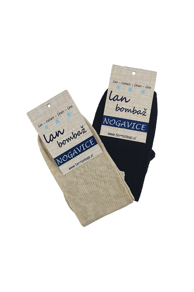 Nogavice lan bombaž NATUR Sneakers od 36 do 45 Nogavice lan bombaž NATUR Sneakers od 36 do 45