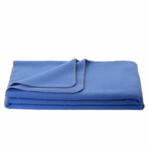 Otroška odeja 100% ovčja volna INN velur MODRA R dve dim. 